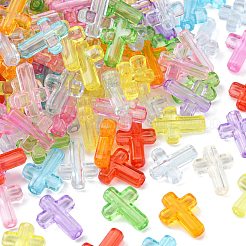 250 шт. Прозрачные акриловые бусины&nbsp;TACR-CJ0001-54