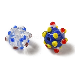 Бусины лэмпворк в виде тыквы ручной работы&nbsp;LAMP-P064-02B