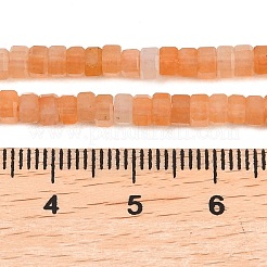 Натуральный красный авантюрин бисер нитей&nbsp;G-G345-C27-2x4mm