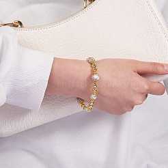 175шт синтетические бирюзовые круглые бусины для изготовления ювелирных изделий своими руками&nbsp;DIY-SZ0006-02