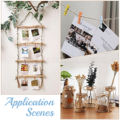 100 шт. натуральные деревянные прищепки-зажимы&nbsp;AJEW-SP0003-48A