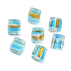 Шарики серебряной фольги стекла&nbsp;FOIL-D074-01C