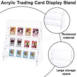 3-ярусные акриловые подставки для дисплеев&nbsp;ODIS-WH0086-076A