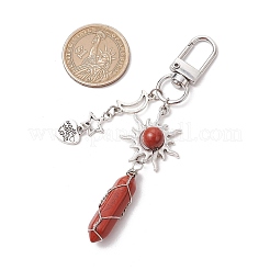 Подвесные украшения из натуральной красной яшмы&nbsp;HJEW-JM03020-01