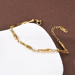 Браслеты-цепочки из нержавеющей стали 304 для женщин&nbsp;BJEW-K293-02G