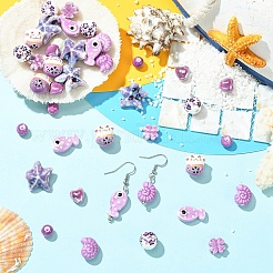 40шт 8 стиля фарфоровые бусины ручной работы&nbsp;PORC-YW0001-80