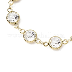 Браслеты из нержавеющей стали 304 со стеклянными звеньями для женщин&nbsp;BJEW-JB11888-02