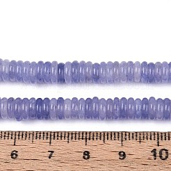 Окрашенные природные белый нефрит бисер пряди&nbsp;G-T142-6mm-05G