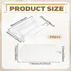 20 шт. матовые пластиковые коробки-подушки из ПВХ&nbsp;CON-LP0001-05