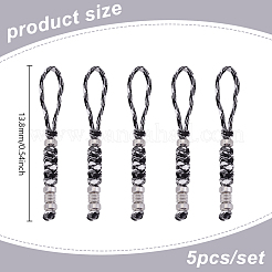 Зонт шнур полиэстер и спандекс веревка брелок карабин&nbsp;HJEW-UN00091