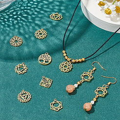 32шт 8 стиля латунные подвески&nbsp;KK-PH0005-77