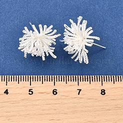 Серьги-гвоздики из циркония&nbsp;EJEW-S270-04S