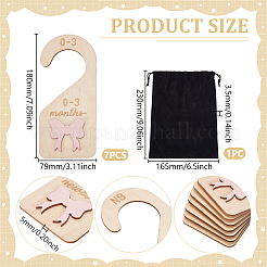 7 шт. органайзер для вешалок из МДФ&nbsp;AJEW-WH0752-034