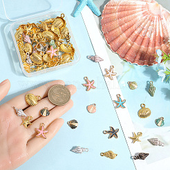 78шт 6 стиля подвески из сплава с эмалью&nbsp;FIND-SC0012-42