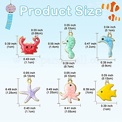 10 шт. эмалированные подвески из нержавеющей стали 304&nbsp;STAS-YW0003-43A