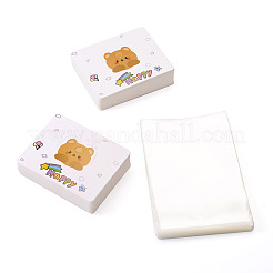 100 шт. прямоугольных прозрачных полипропиленовых целлофановых пакетов&nbsp;CDIS-TA0001-38B