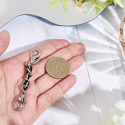 1 шт. черный кожаный сплав pu chain удлинитель для кошелька ремешка для изготовления кошелька&nbsp;PURS-CL0001-10A