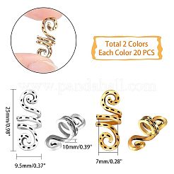 Манжеты из сплава для волос с покрытием&nbsp;OHAR-PH0001-18-RS