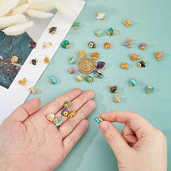 7 подвеска из натуральных и синтетических камней смешанного цвета&nbsp;PALLOY-FH00143