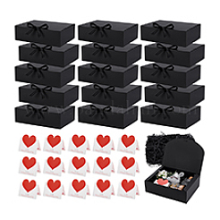 15 шт. прямоугольные бумажные подарочные коробки для хранения&nbsp;AJEW-PH0007-32