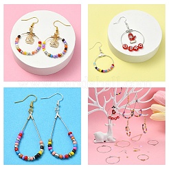 Набор для изготовления сережек-кольцов из латуни своими руками&nbsp;DIY-YW0008-60