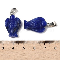 Крашеные натуральный белый нефрит подвески&nbsp;G-B127-10P-04