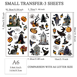 3 лист 3 стиля ПВХ водонепроницаемые декоративные наклейки&nbsp;DIY-WH0404-168