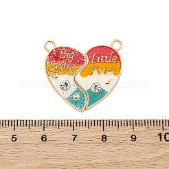 Подвески из сплава с блестками и эмалью&nbsp;ENAM-B026-03G