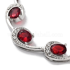 Браслеты-цепочки из платинового сплава с каплевидными звеньями&nbsp;LS-BJEW-A005-01C