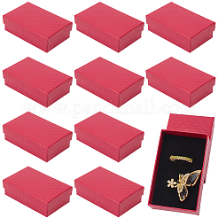15 шт. Картонные шкатулки для украшений с ромбовидной текстурой&nbsp;CBOX-DJ0001-03C