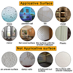 Наклейки на стены из акриловых зеркал с подсолнухом&nbsp;DIY-CN0001-18E