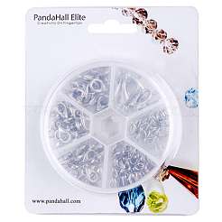 Сплав цинка сплава смешанные размеры омаров застежки и железные скачки ювелирные изделия в одной коробке для ремесла&nbsp;PALLOY-PH0001-01