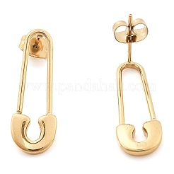 Серьги-гвоздики из нержавеющей стали 304&nbsp;EJEW-F354-09G