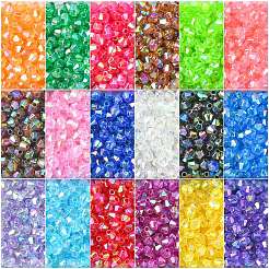 5400шт 18 цвета прозрачные акриловые бусины&nbsp;TACR-CJ0001-30