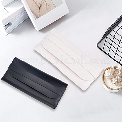 2 шт. 2 цвета портативный футляр для очков из искусственной кожи&nbsp;AJEW-CN0005-20