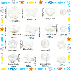 Абс пластиковые жемчужные бисера&nbsp;KY-SC0002-28B