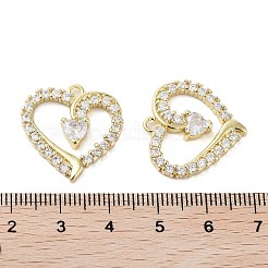 Стойки с покрытием из латуни в форме сердца&nbsp;KK-E102-04G