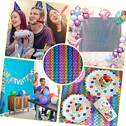 Блестящая полиэфирная ткань&nbsp;DIY-WH0304-648B