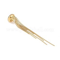 Серьги-каффы с кисточками из нержавеющей стали 304&nbsp;EJEW-B145-01G