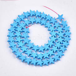 Окрашенного распылением немагнитных синтетических нитей гематита бусы&nbsp;G-T116-21-03