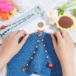 Сплав рождественский олень кулон вязание ряд счетчик цепи&nbsp;HJEW-AB00089-02