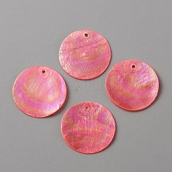 Подвески из натуральных ракушек Capiz&nbsp;BSHE-WH0004-10B