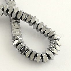 Гальванизировать немагнитных синтетический гематит бисер пряди&nbsp;G-R259-10B