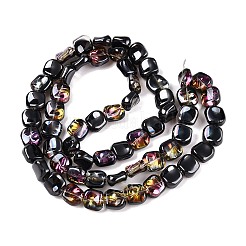 Стеклянные бусины с гальваническим покрытием &nbsp;EGLA-N012-07Y