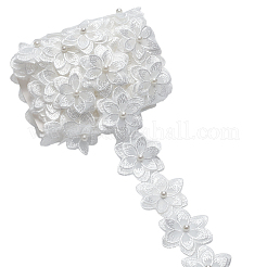 3.8~4 ярд двухслойной оранжевой АБС-ленты с цветочным кружевом&nbsp;OCOR-MA0001-33A