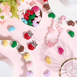 80 шт. Непрозрачные акриловые бусины&nbsp;OACR-SP0001-44