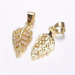 Долговечные латунные микропроволочные кубические циркониевые подвески&nbsp;ZIRC-F069-36G