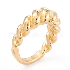 Кольца для пальцев из нержавеющей стали 304 с ионным покрытием (IP) унисекс&nbsp;RJEW-Z008-08B-G