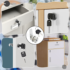 30 комплект замков и ключей из цинкового сплава&nbsp;OFST-WA0001-01