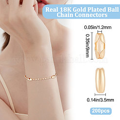 200 шт. латунные шариковые соединители для цепей&nbsp;KK-BBC0004-70